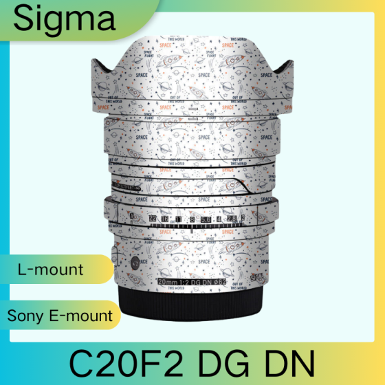 Lentes Sigma C20F2 DG DN - Pele câmera, adesivo câmera - com alta resistência a arranhões, à prova d'água e com design elegante.